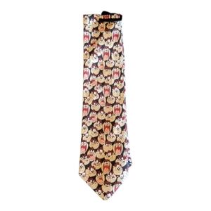 Men's tie tasmanian looney tunes tie nwot 100% silk